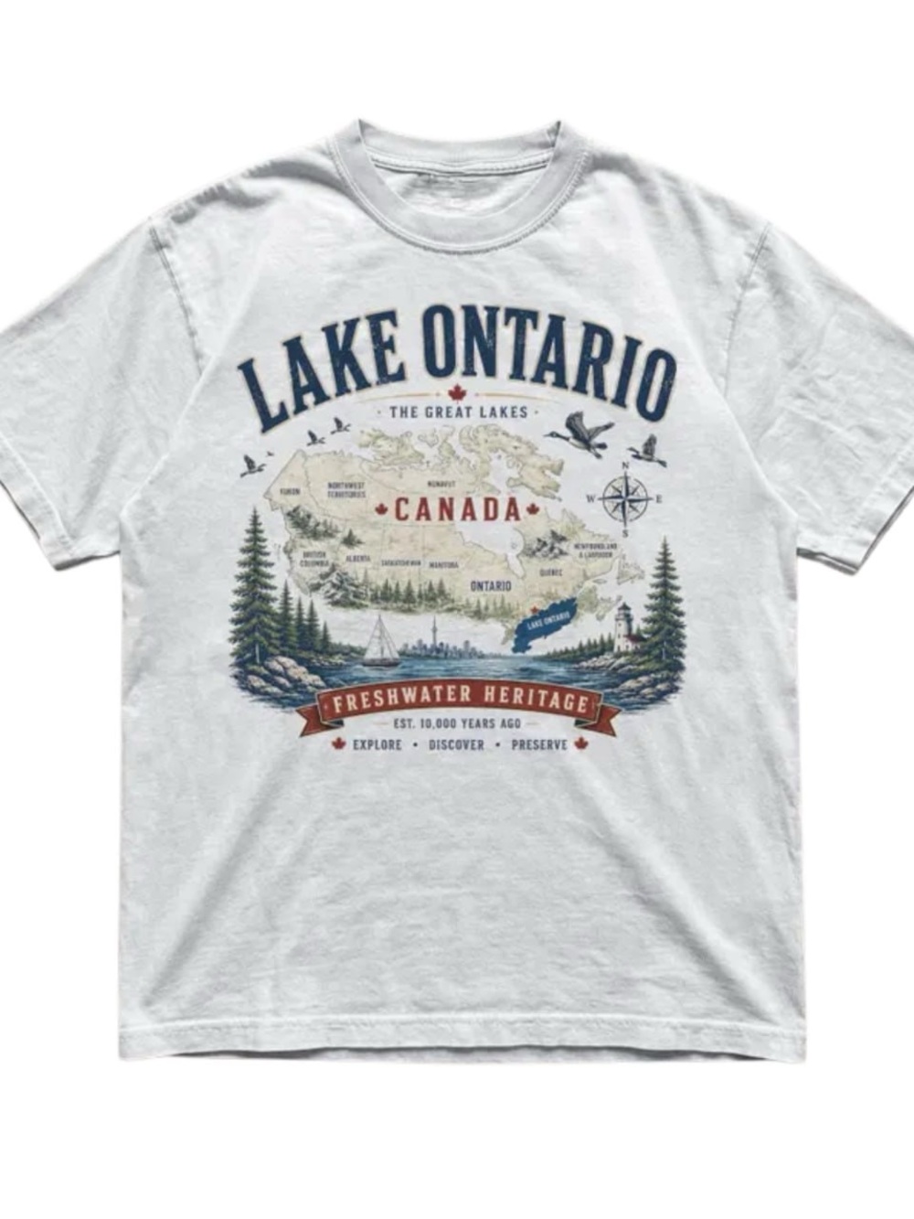 White Lake Ontario Canada Graphic Tee
